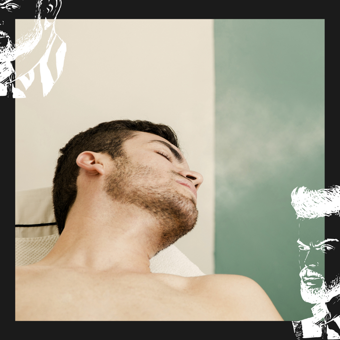 Hot Steam Shave, Scalp Massage and Style Cut Package at VJ Barbers