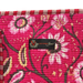 Cerise Floral Zipped Designer Carry All Tote Bag close up