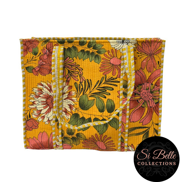 Mustard Flower Designer Carry All Tote Bag