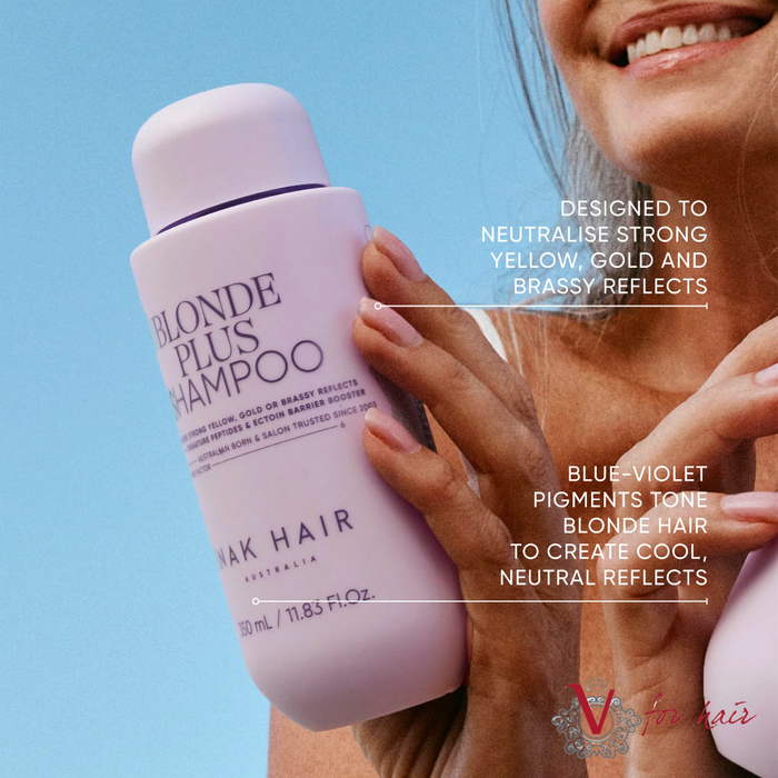 NAK - Blonde Plus Shampoo - 2 Sizes Available benefits