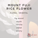 Gascoigne & King - Mount Fuji Rice Flower Candle - 400ml scent notes