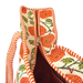 Orange Marigold Zipped Designer Carry All Tote Bag zip open