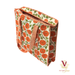 Orange Marigold Zipped Designer Carry All Tote Bag side
