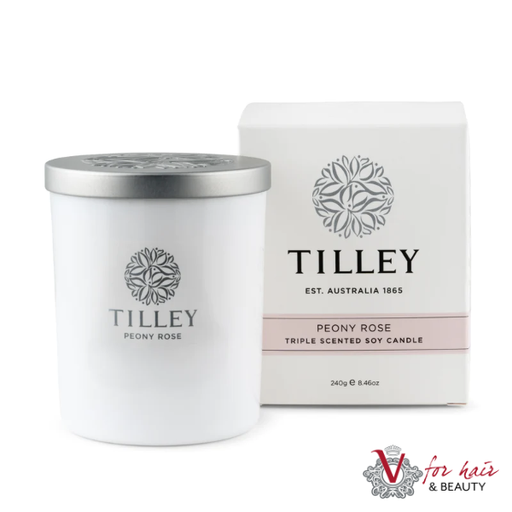 Tilley - Peony Rose Soy Wax Candle - 240g