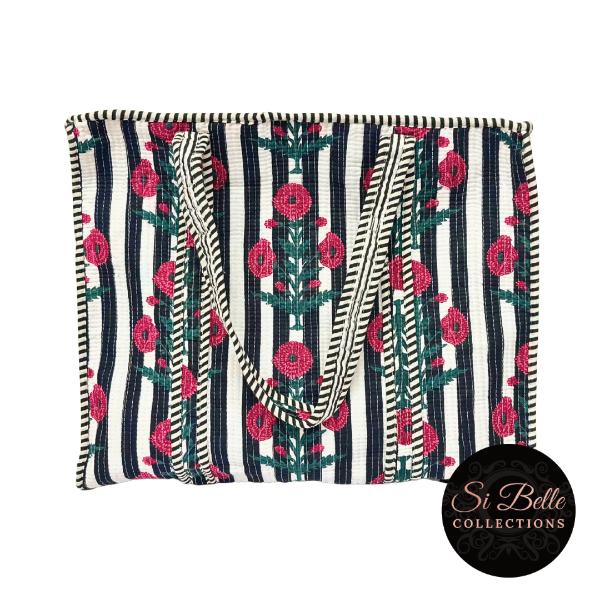 Poppy Designer Carry All Tote Bag front