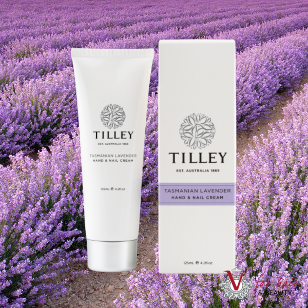 Tilley - Tasmanian Lavender Hand & Nail Cream in flowers