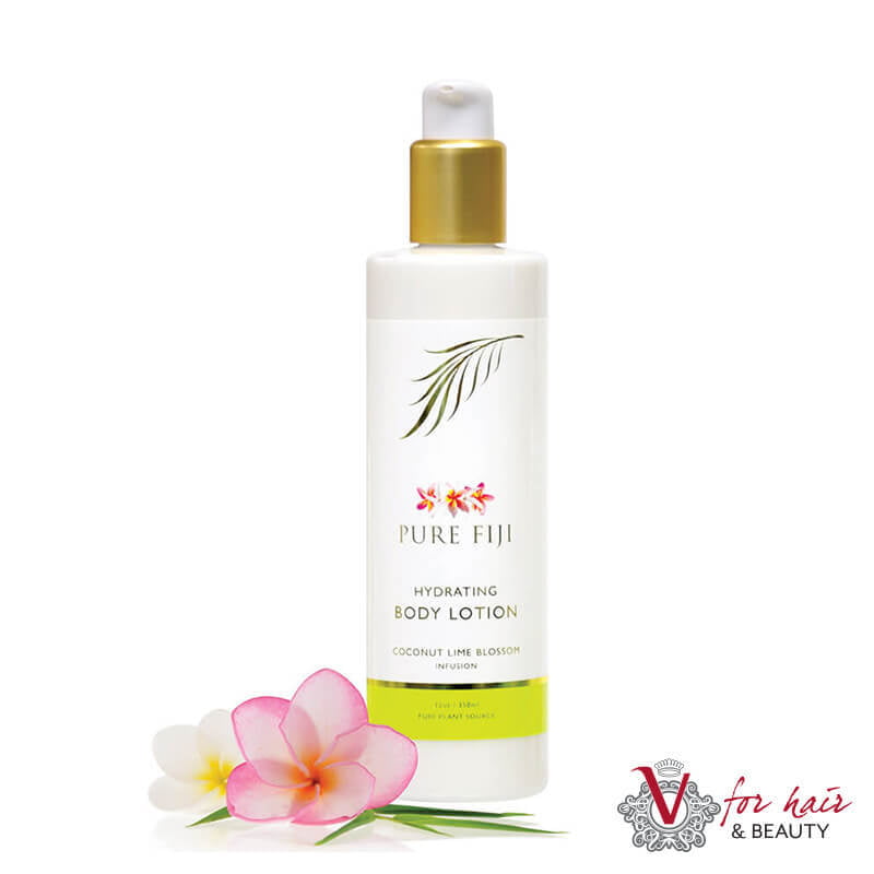 Pure Fiji Coconut Lime Blossom Hydrating Body Lotion 3 Sizes Avail — V for Hair and Beauty
