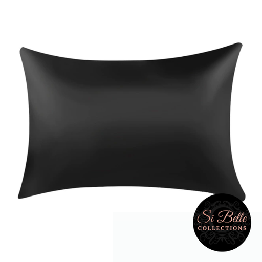 Si Belle Collections - Black Satin Pillowcase