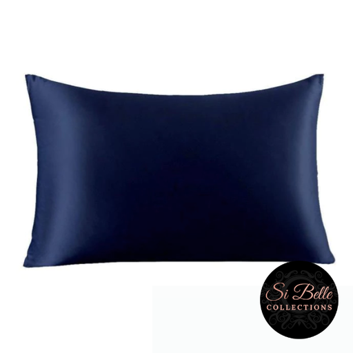 Si Belle Collections - Navy Satin Pillowcase