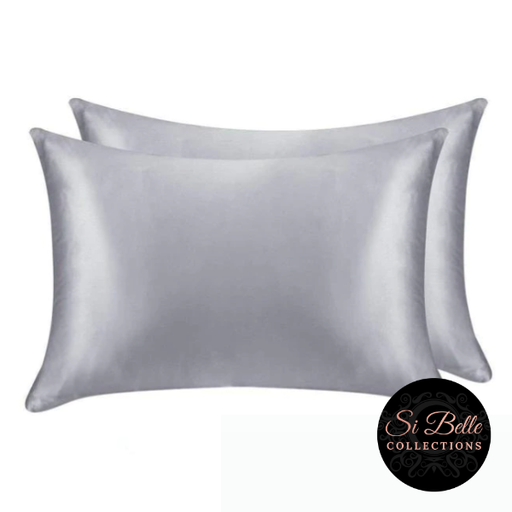 Si Belle Collections - Silver Satin Pillowcase